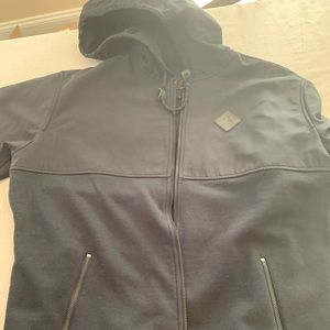 Mens medium new hooded jacket